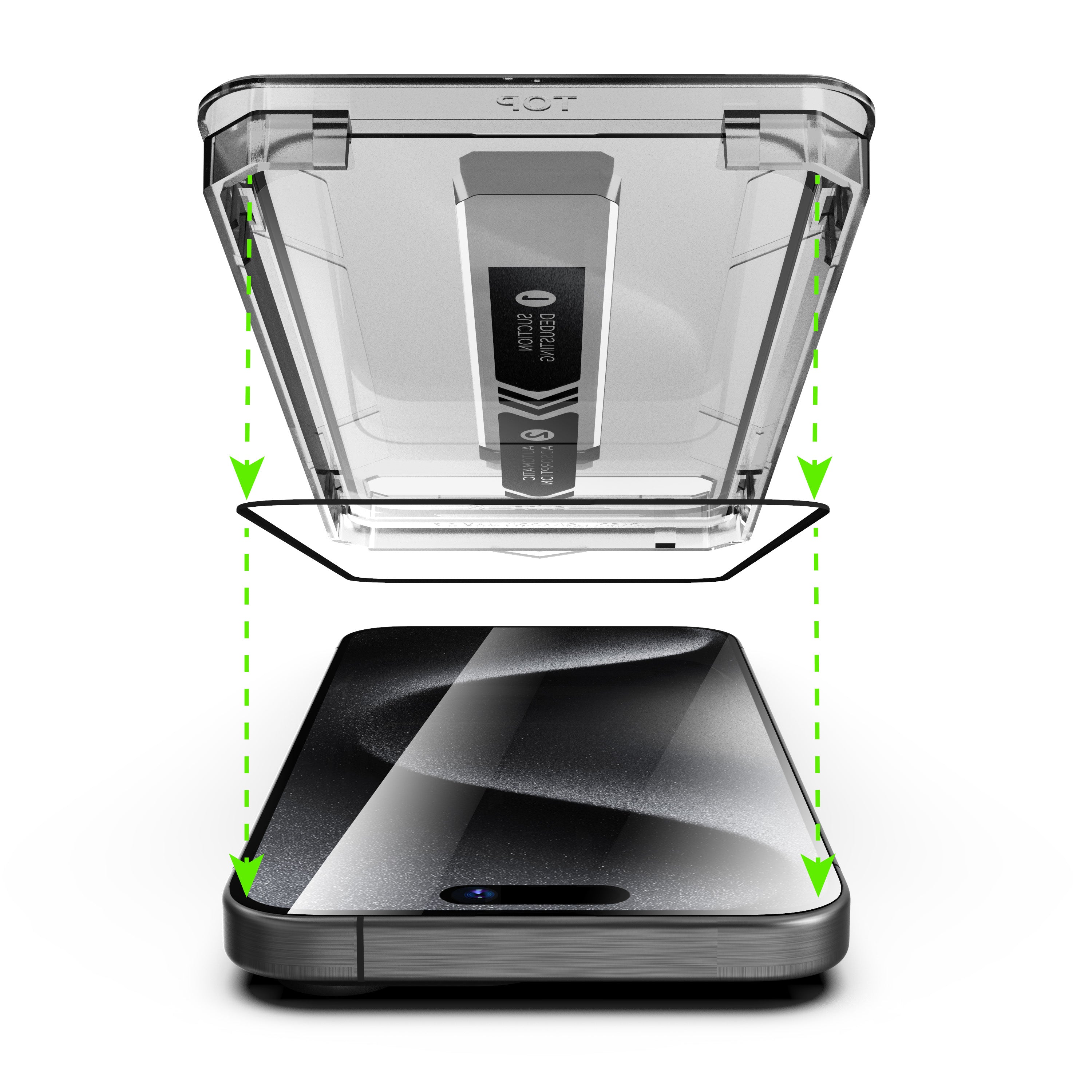 🛡️ Magic John дэлгэцийн хамгаалагч  iPhone 15, 16, 17 Pro Max-д зориулсан 9H 2.5D хатуулагтай шилэн хамгаалагч Хэрэглэхэд хялбар суурилуулах хайрцагтай