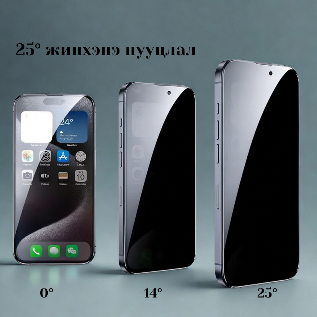 🛡️ Magic John дэлгэцийн хамгаалагч  iPhone 15, 16, 17 Pro Max-д зориулсан 9H 2.5D хатуулагтай шилэн хамгаалагч Хэрэглэхэд хялбар суурилуулах хайрцагтай
