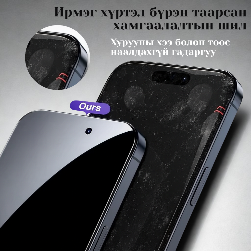 🛡️ Magic John дэлгэцийн хамгаалагч  iPhone 15, 16, 17 Pro Max-д зориулсан 9H 2.5D хатуулагтай шилэн хамгаалагч Хэрэглэхэд хялбар суурилуулах хайрцагтай