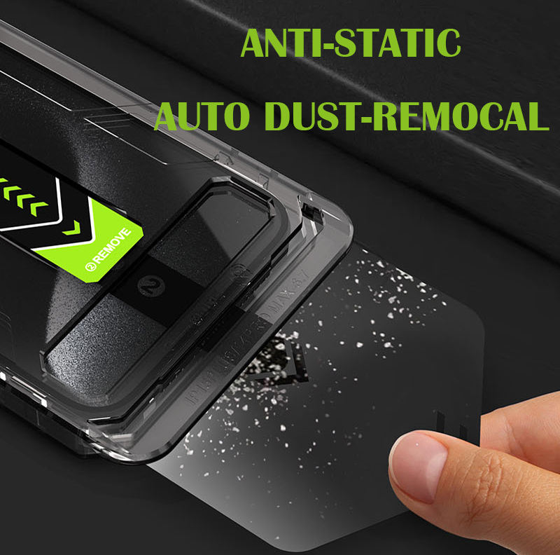 🛡️ Magic John дэлгэцийн хамгаалагч  iPhone 15, 16, 17 Pro Max-д зориулсан 9H 2.5D хатуулагтай шилэн хамгаалагч Хэрэглэхэд хялбар суурилуулах хайрцагтай